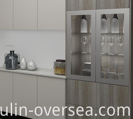 Wooden household Simple kitchen cabinet design